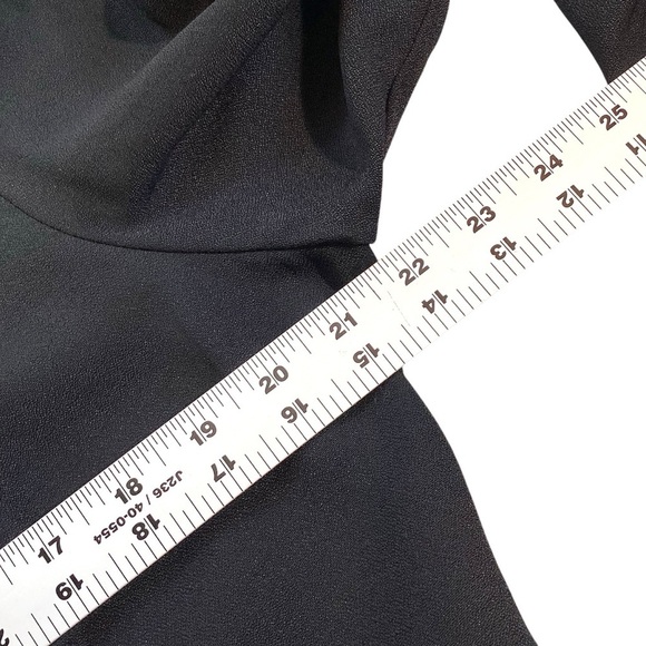 Vintage 80s/90s Periwinkle by B. David Black Skirt Suit Set Gold Trim NWT Formal - Picture 7 of 15